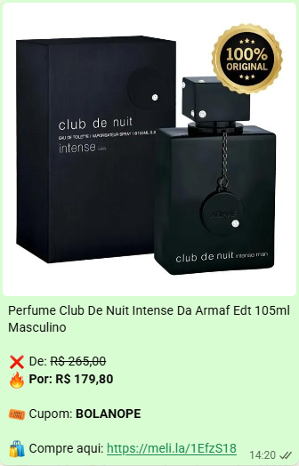 Oferta de perfume Club de Nuit Intense