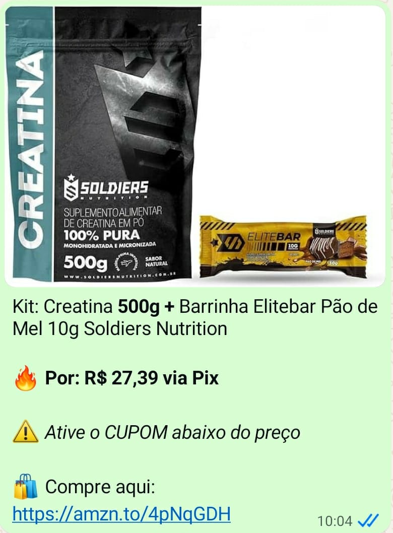 Oferta de creatina Soldiers Nutrition